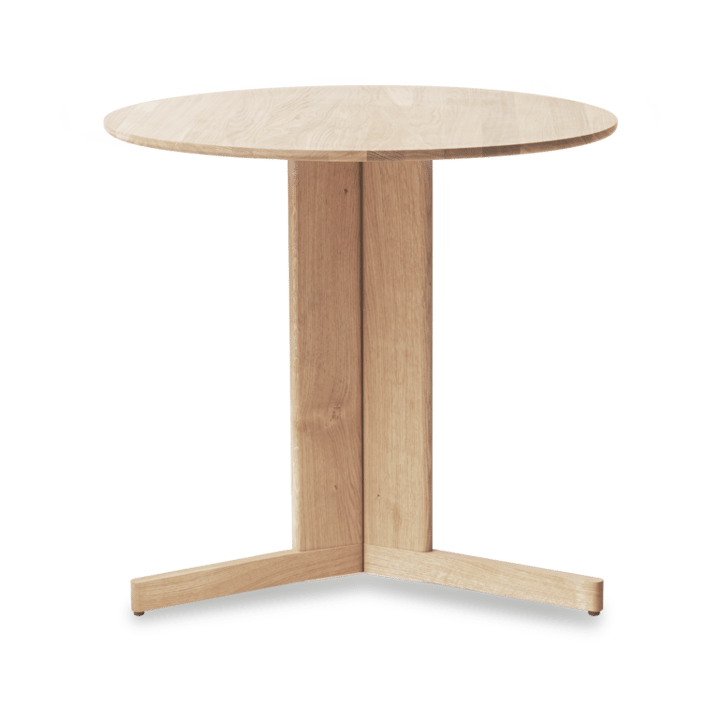 Stół Trefoil Ø75 cm - Biała dąb - Form & Refine
