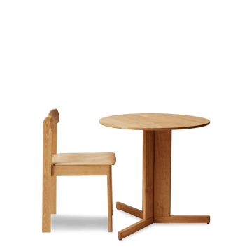 Stół Trefoil Ø75 cm - Dąb - Form & Refine
