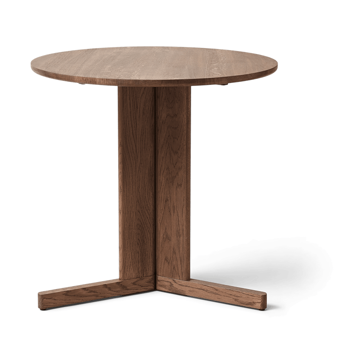 Stół Trefoil Ø75 cm - Dymiony dąb - Form & Refine