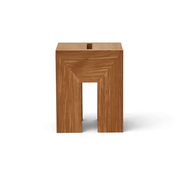 Stolik boczny Monolith - Dąb, 29x29x36 cm - Form & Refine