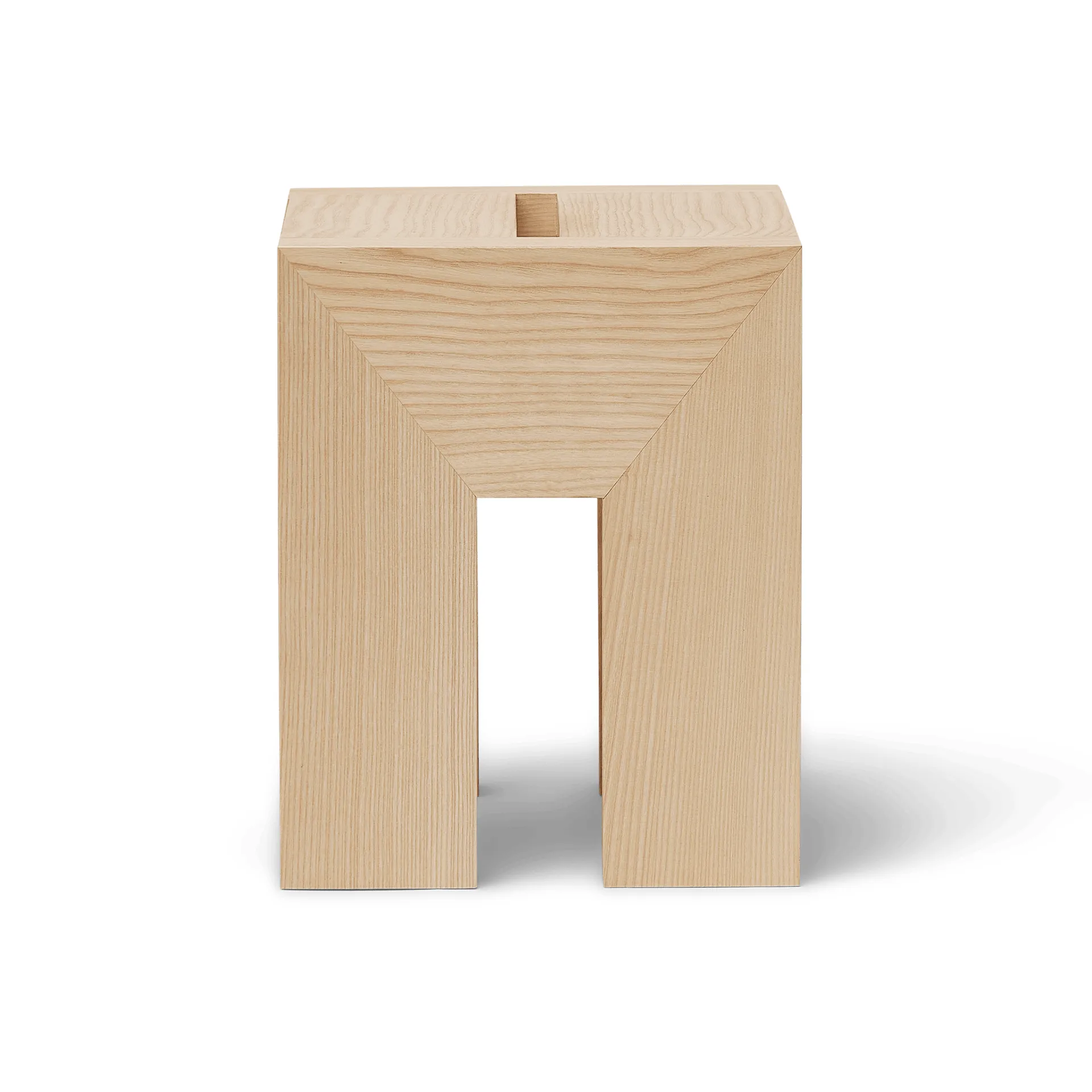 Stolik boczny Monolith, Jesion, 29x29x36 cm Form & Refine