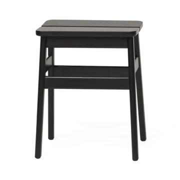 Taboret okrągły Angle Standard 45 cm - Black, Ø32x46 cm - Form & Refine