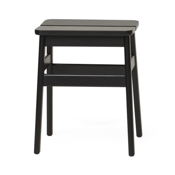 Taboret okrągły Angle Standard 45 cm - Black, Ø32x46 cm - Form & Refine