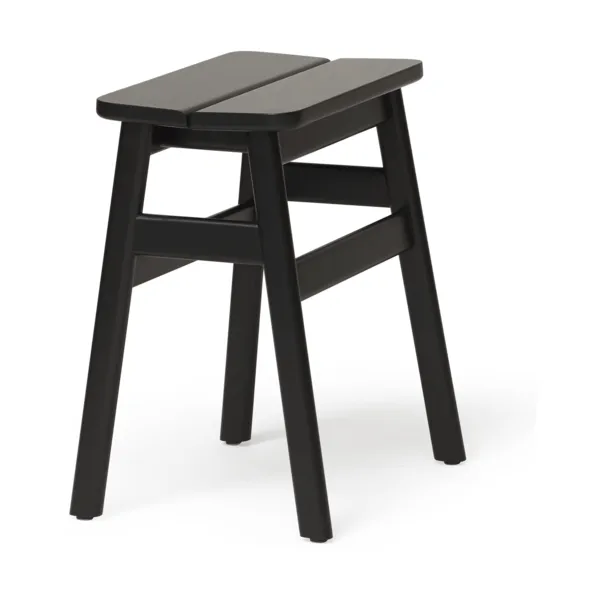 Taboret okrągły Angle Standard 45 cm, Black, Ø32x46 cm Form & Refine