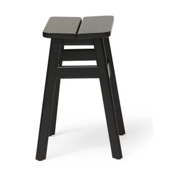 Taboret okrągły Angle Standard 45 cm - Black, Ø32x46 cm - Form & Refine