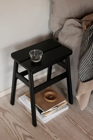 Taboret okrągły Angle Standard 45 cm - Black, Ø32x46 cm - Form & Refine