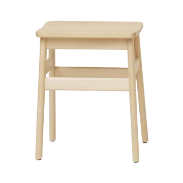 Taboret okrągły Angle Standard 45 cm - Buk, Ø32x46 cm - Form & Refine