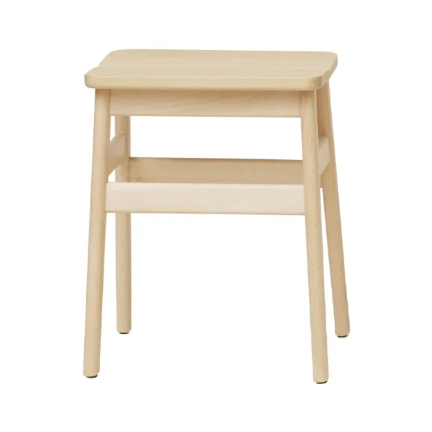 Taboret okrągły Angle Standard 45 cm - Buk, Ø32x46 cm - Form & Refine