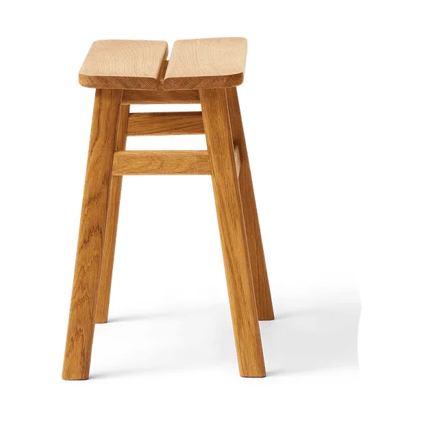 Taboret okrągły Angle Standard 45 cm, Dąb, Ø32x46 cm Form & Refine