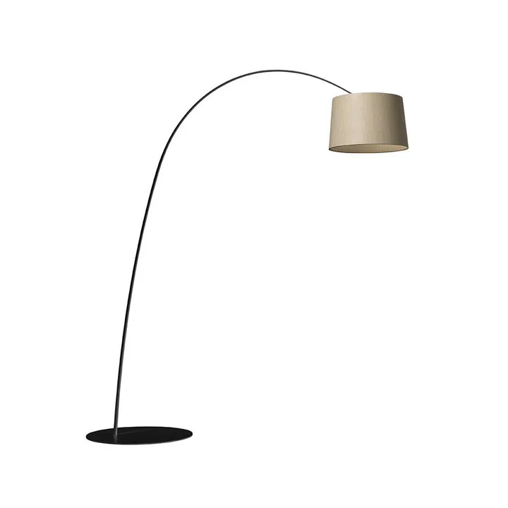 Lampa podłogowa Twiggy Wood - Czarny - Foscarini