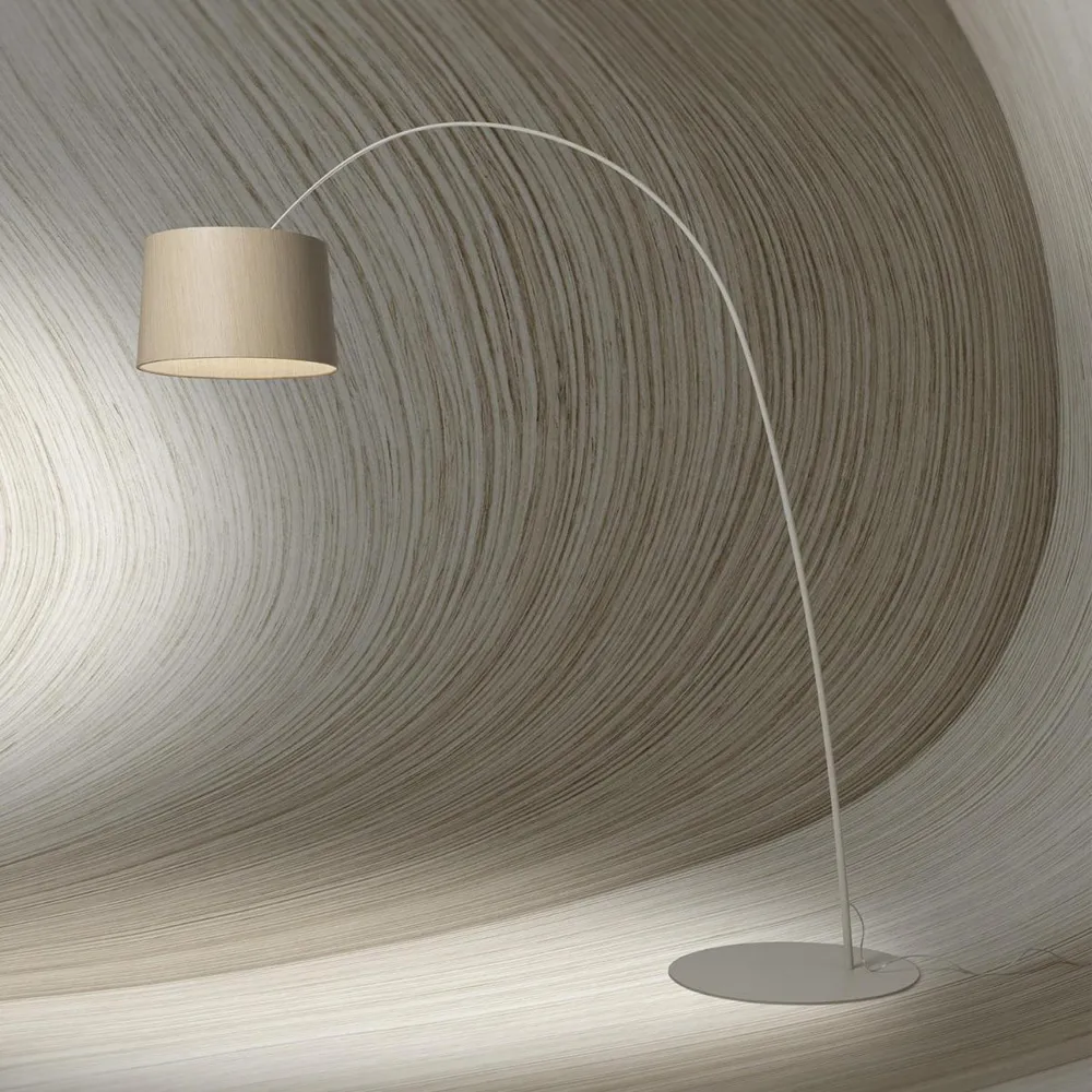 Lampa podłogowa Twiggy Wood, Czarny Foscarini