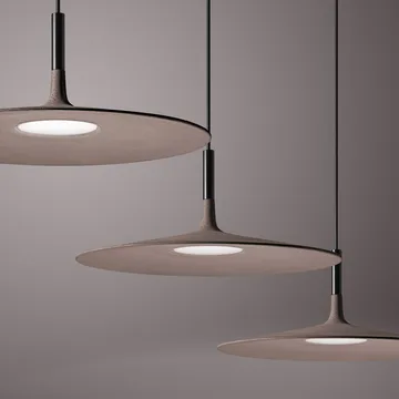Lampa wisząca Aplomb Large - Brązowy beton - Foscarini