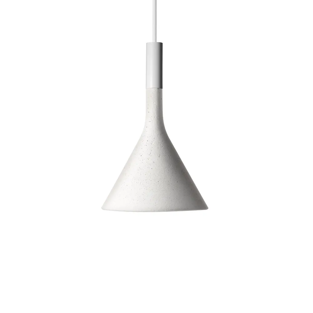 Lampa wisząca Aplomb mini, biały, bianco beton Foscarini