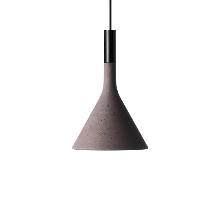 Lampa wisząca Aplomb mini - brązowy, marrone beton - Foscarini