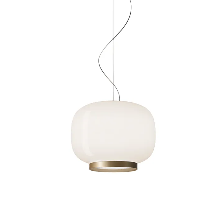 Lampa wisząca Chouchin 1 Reverse - biały/złoty - Foscarini