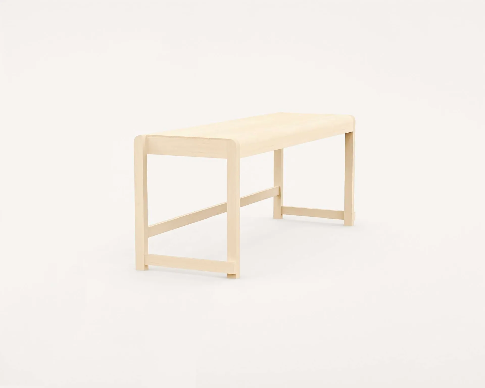 Ławka Bench 01, Brzoza, 114,6x37x46 cm FRAMA