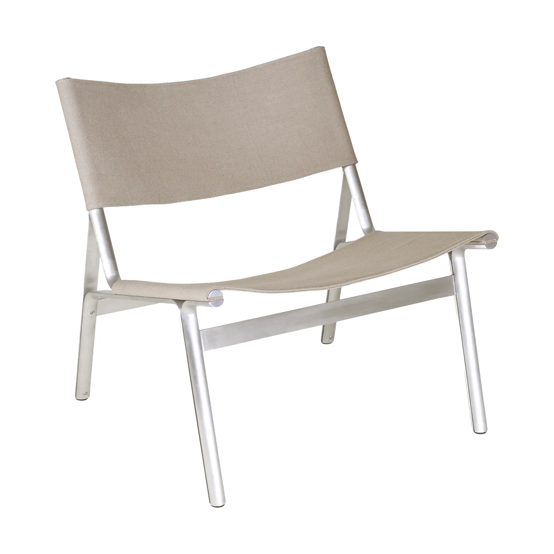 Fotel Union, Aluminium-Sandstone Linen FRAMA