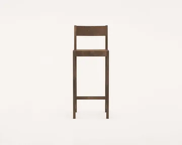 Krzesło barowe Bar Chair 01 - Brzoza ciemnobrązowa, 76 cm - FRAMA