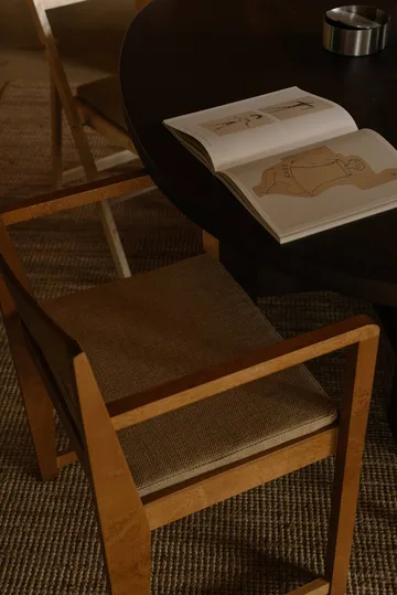 Krzesło z podłokietnikami Armrest Chair 01 - Brzoza ciemnobrązowa - FRAMA