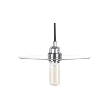 Lampa wisząca Circle Shade - Szkło przezroczyste-stal, Ø25 cm - FRAMA