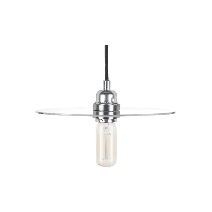 Lampa wisząca Circle Shade - Szkło przezroczyste-stal, Ø25 cm - FRAMA