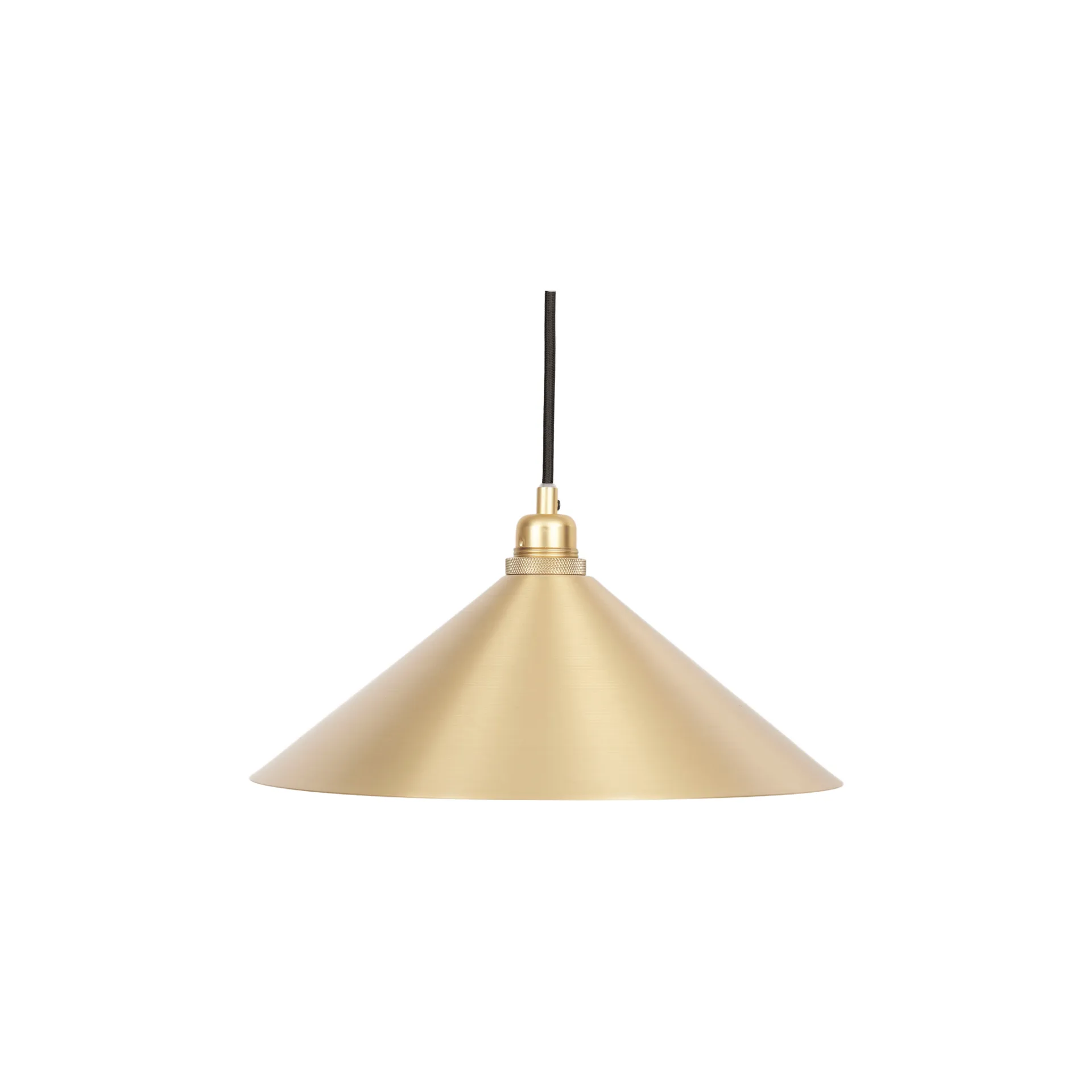Lampa wisząca Cone Shade, Brass, medium, Ø36 cm FRAMA