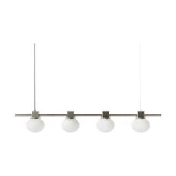 Lampa wisząca Ovoid Pendant Light Quadruple - Stal nierdzewna, szkło opalowe - FRAMA