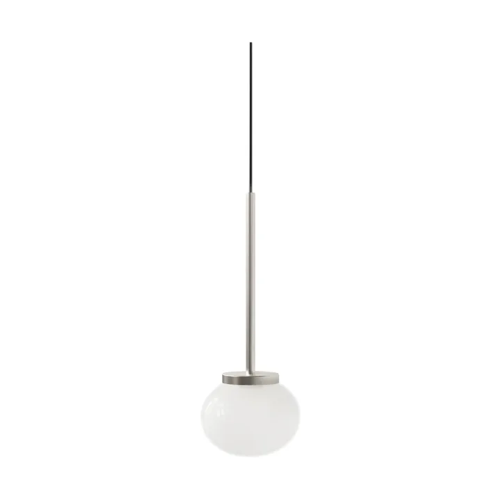 Lampa wisząca Ovoid Pendant Light Single - Stal nierdzewna, szkło opalowe - FRAMA