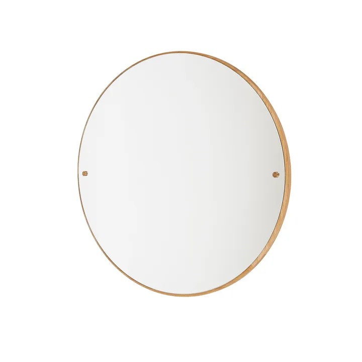 Lustro CM Circle - Dąb, large, Ø70 cm - FRAMA