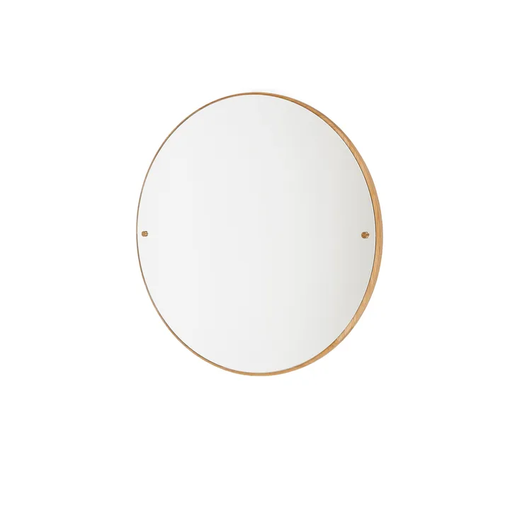 Lustro CM Circle - Dąb, small, Ø45 cm - FRAMA