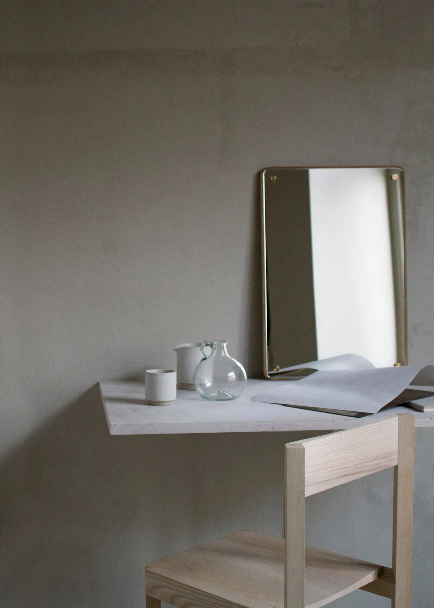 Lustro RM-1 Rectangular, Dąb, small, 58x40 cm FRAMA
