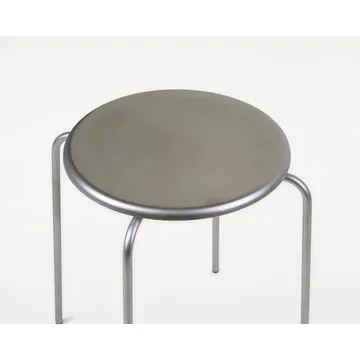 Okrągły taboret Petit Rond - Stal nierdzewna - FRAMA