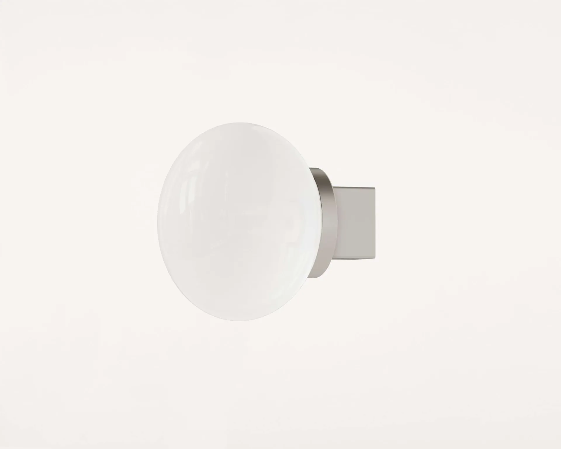 Plafon Ovoid Sconce, Stal nierdzewna, szkło opalowe FRAMA