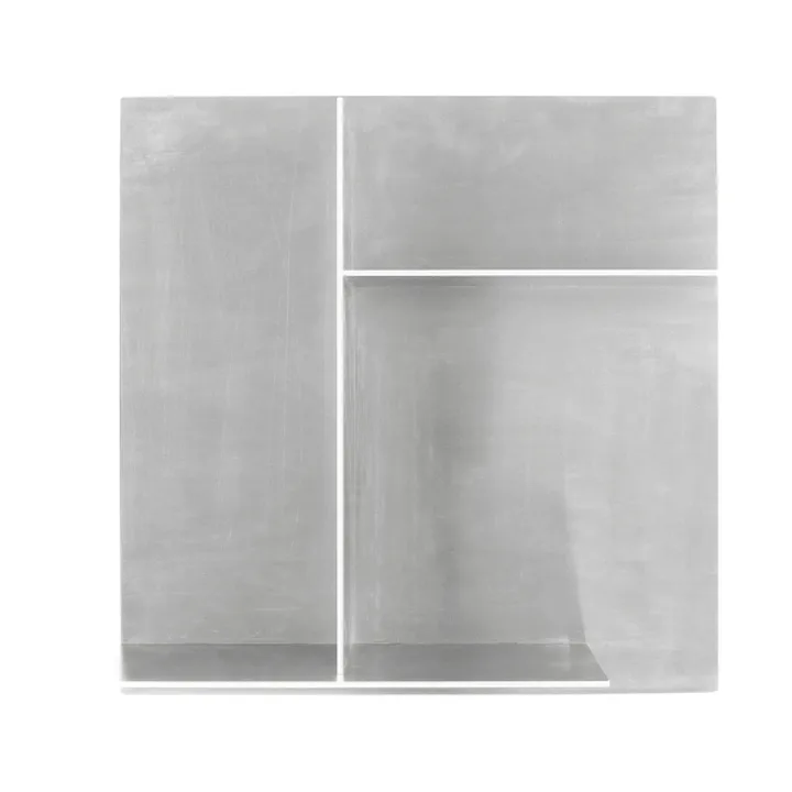 Półka ścienna Rivet Typecase - Aluminium, 44,6x44,6x16,1 cm - FRAMA