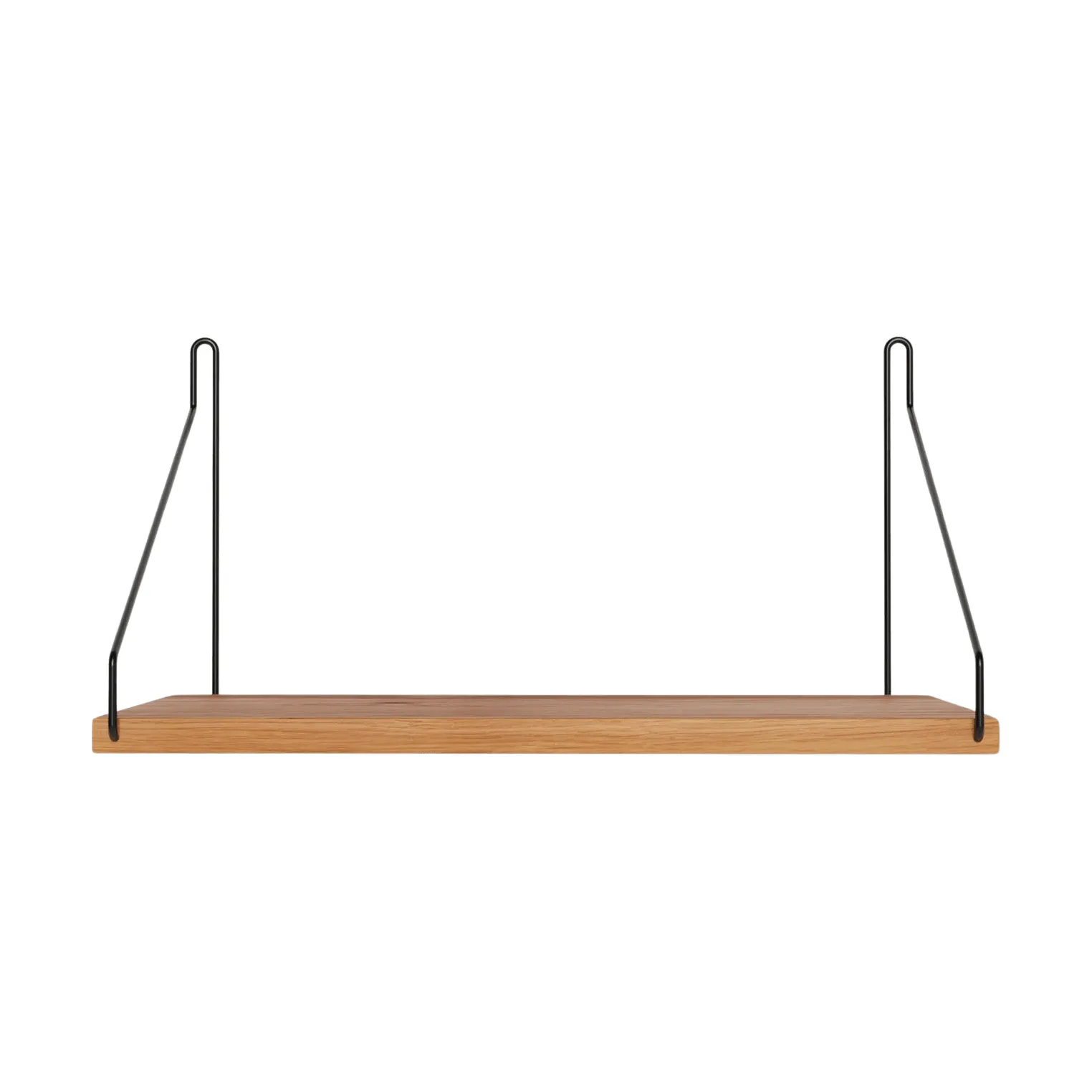 Półka ścienna Single Shelf, Dąb-czarny, 40x20 cm FRAMA