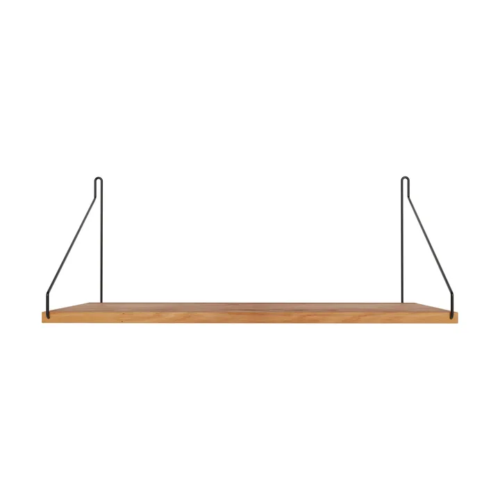 Półka ścienna Single Shelf - Dąb-czarny, 40x27 cm - FRAMA