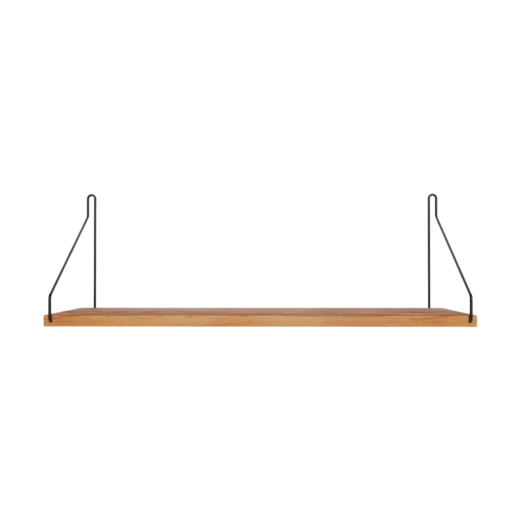 Półka ścienna Single Shelf, Dąb-czarny, 60x20 cm FRAMA