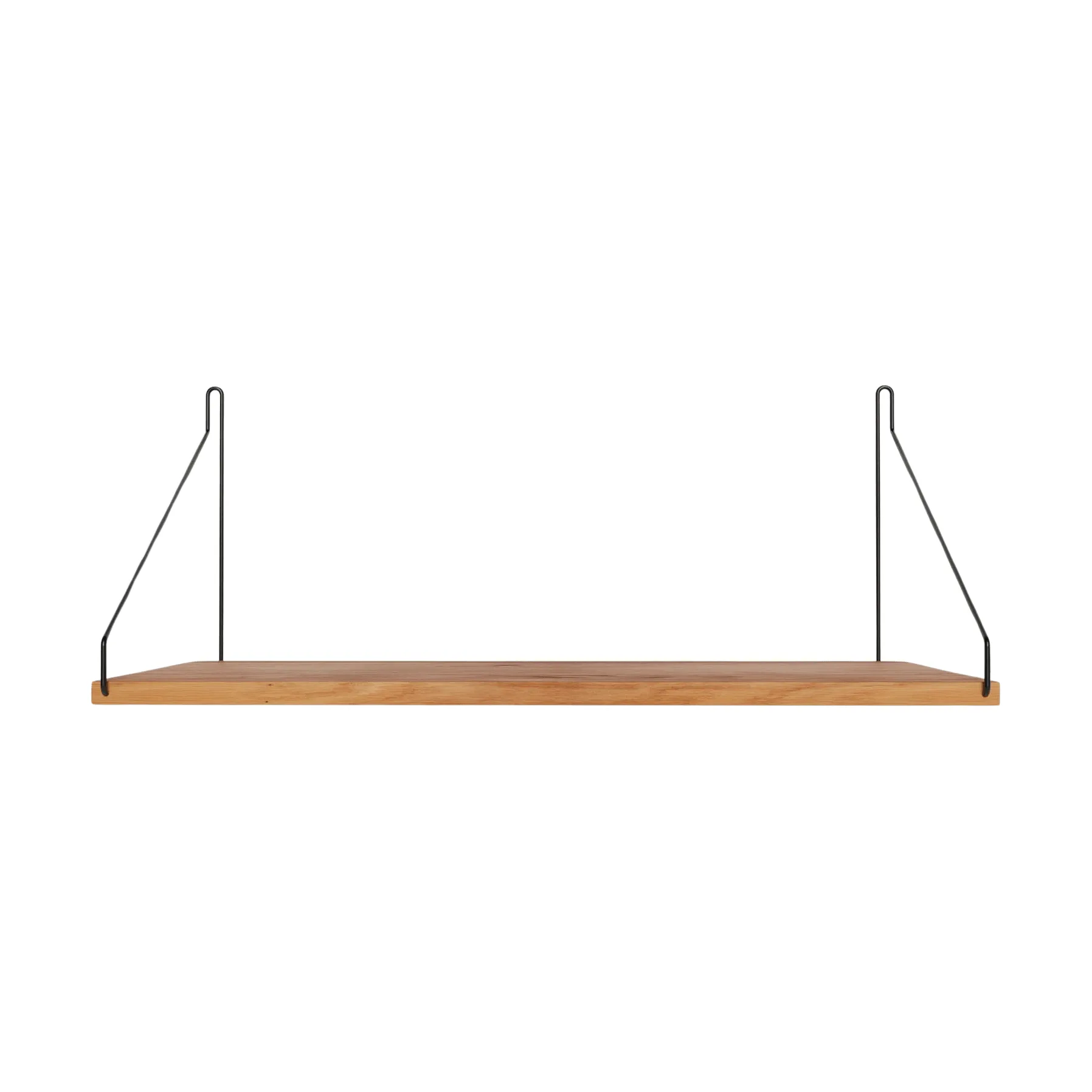 Półka ścienna Single Shelf, Dąb-czarny, 60x27 cm FRAMA