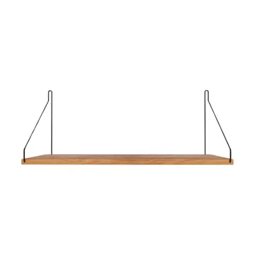 Półka ścienna Single Shelf - Dąb-czarny, 60x27 cm - FRAMA