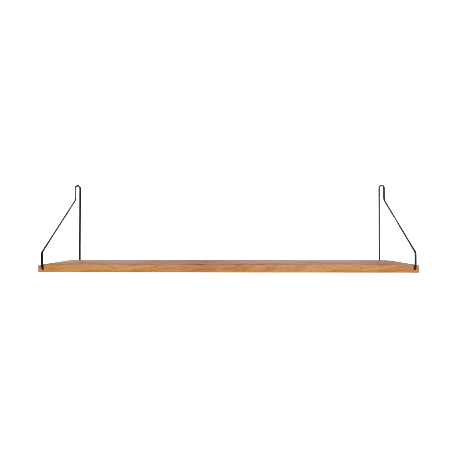 Półka ścienna Single Shelf, Dąb-czarny, 80x20 cm FRAMA