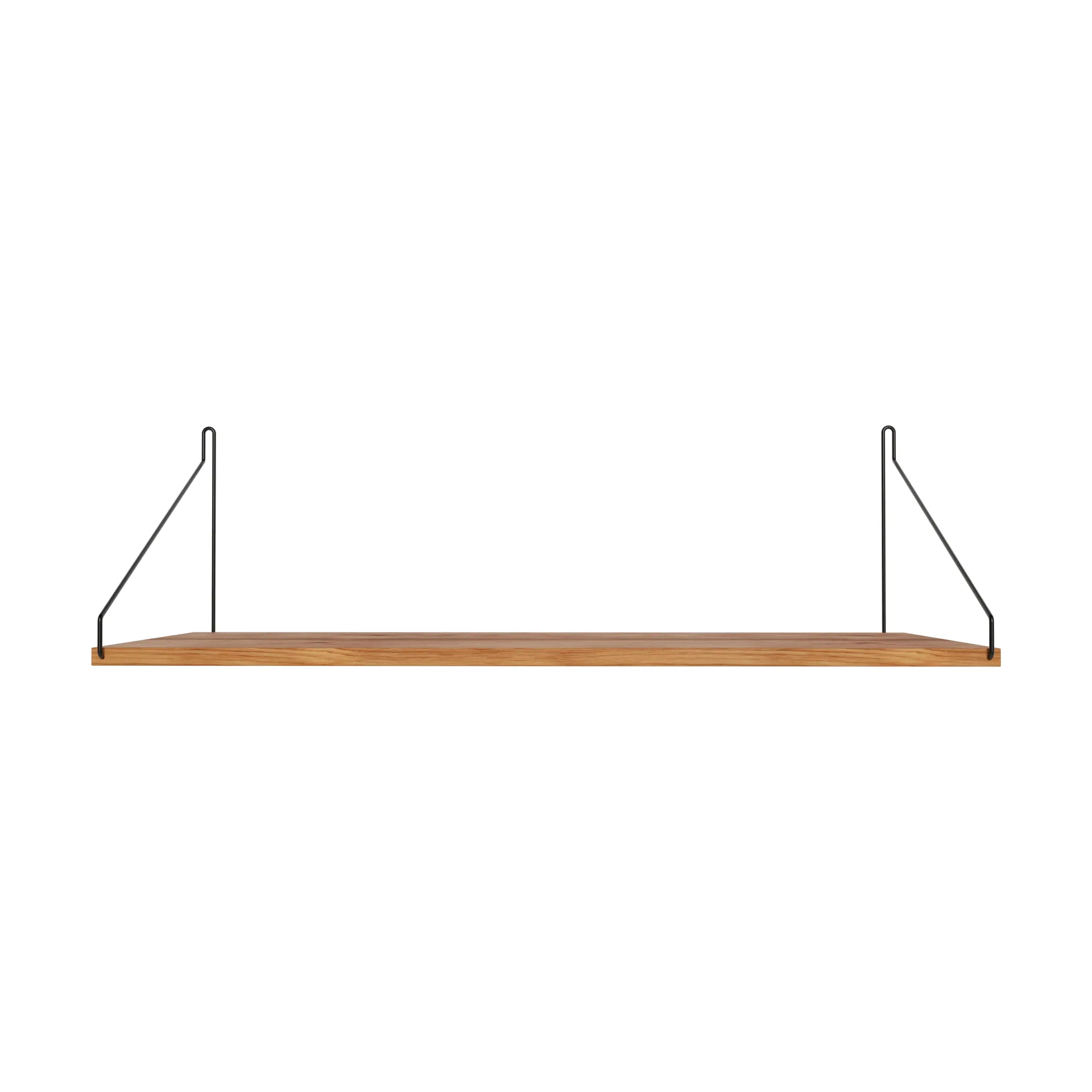 Półka ścienna Single Shelf, Dąb-czarny, 80x27 cm FRAMA