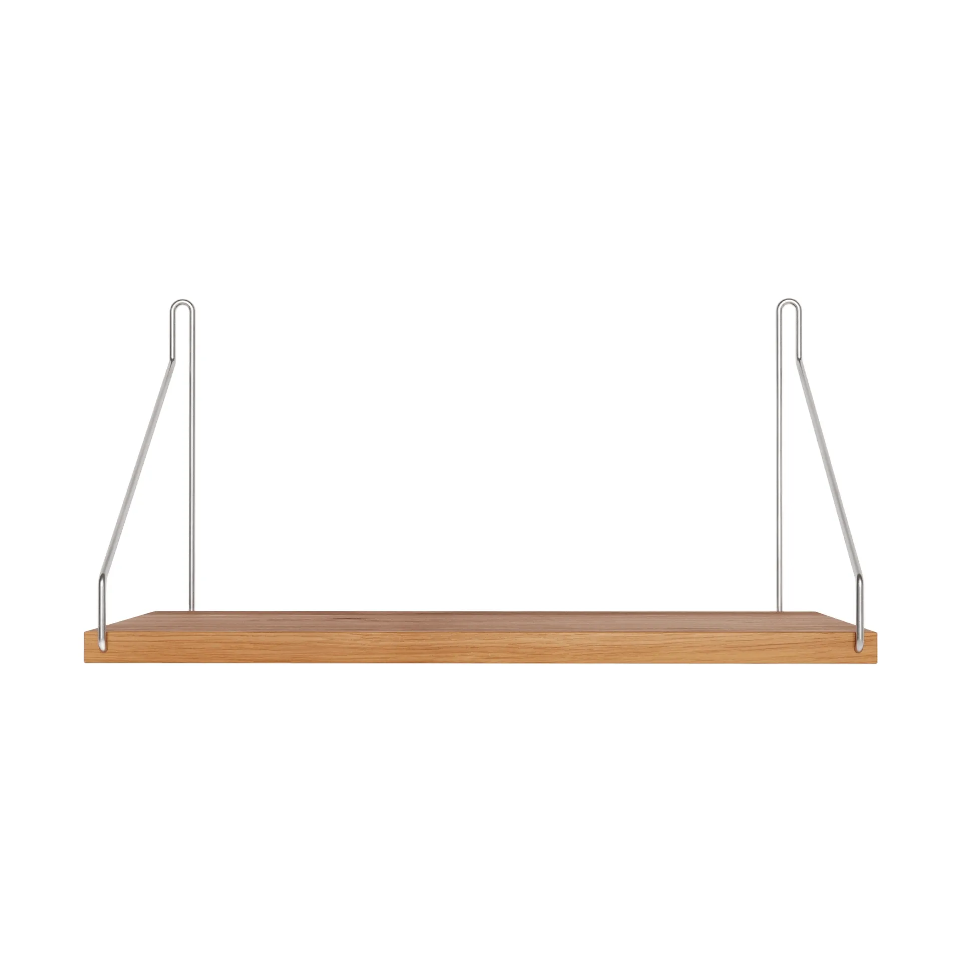 Półka ścienna Single Shelf, Dąb-stal nierdzewna, 40x20 cm FRAMA