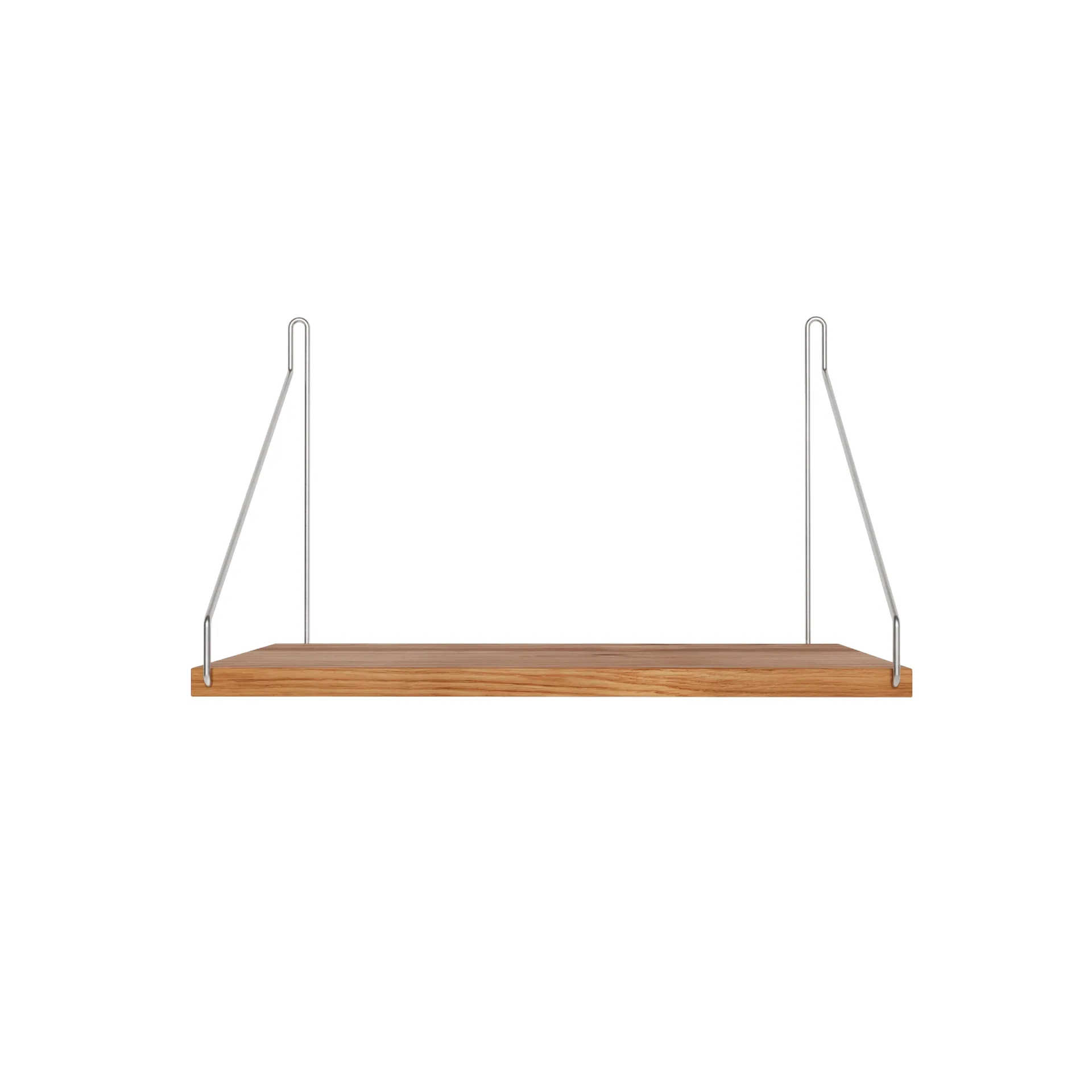 Półka ścienna Single Shelf, Dąb-stal nierdzewna, 40x27 cm FRAMA