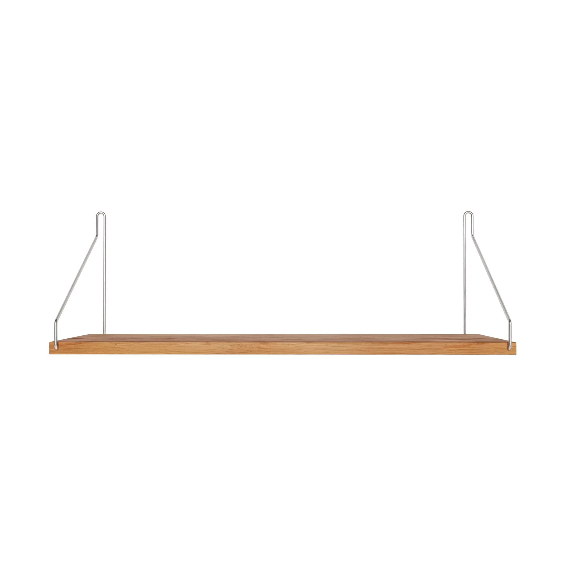 Półka ścienna Single Shelf, Dąb-stal nierdzewna, 60x20 cm FRAMA