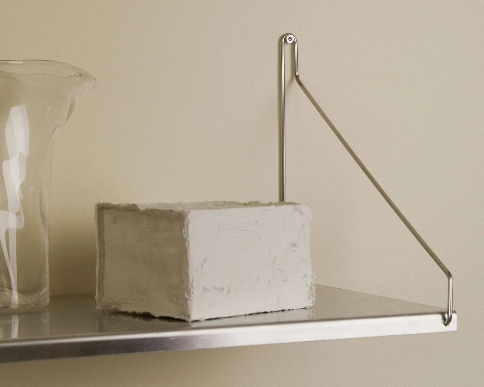 Półka ścienna Single Shelf, Stal nierdzewna, 80x20 cm FRAMA