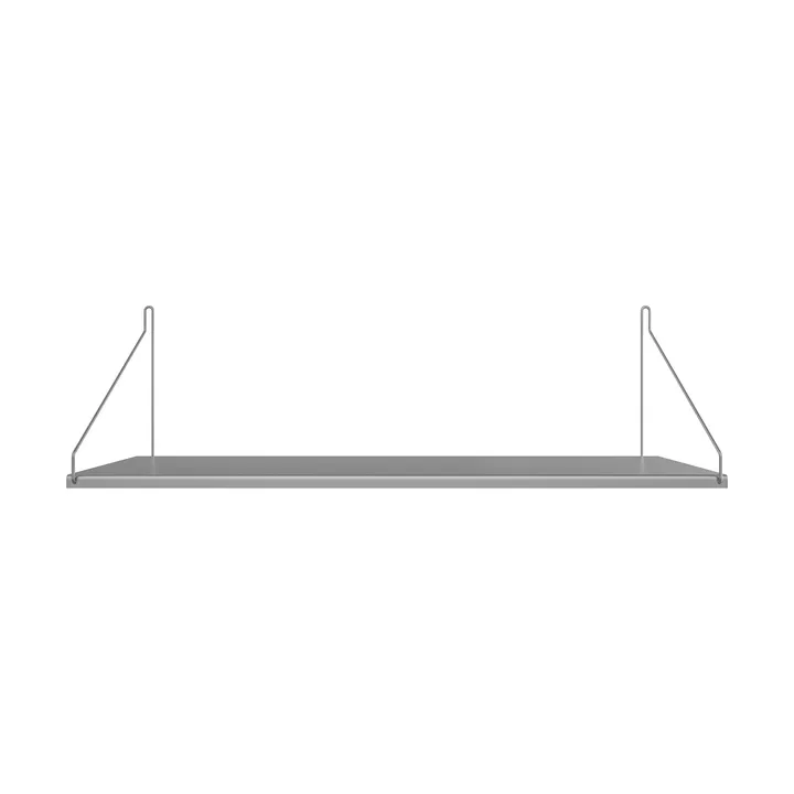 Półka ścienna Single Shelf - Stal nierdzewna, 80x27 cm - FRAMA
