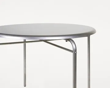 Stół Petit Rond - Stal nierdzewna, Ø90x73 cm - FRAMA