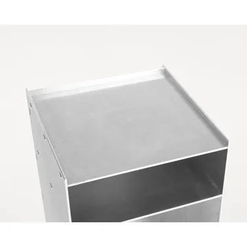 Stolik pomocniczy na kółkach Rivet Cart - Aluminium, 32,8x33,8x65 cm - FRAMA