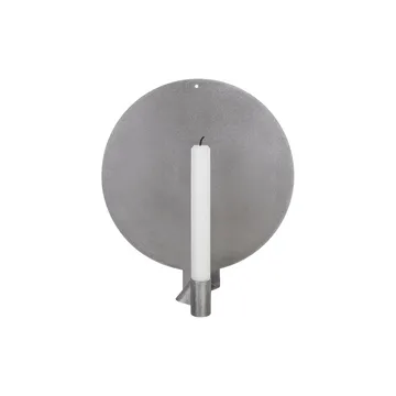 Świecznik ścienny Ornament - Stal nierdzewna, round, 28,2 cm - FRAMA