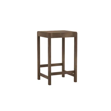Taboret barowy Stool 01 - Brzoza ciemnobrązowa, 65 cm - FRAMA